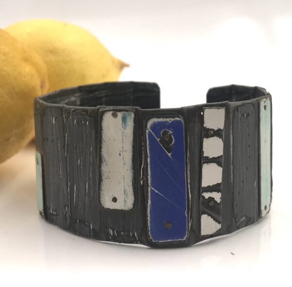 Brazalete NEGRO AZUL SILVIA WALZ