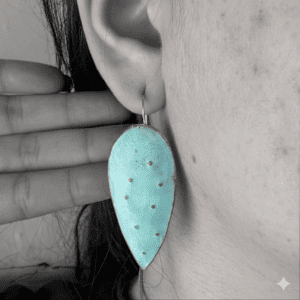 PENDIENTES CHUMBERA BRONCE PATINA HECHO A MANO CARLOS TELLECHEA