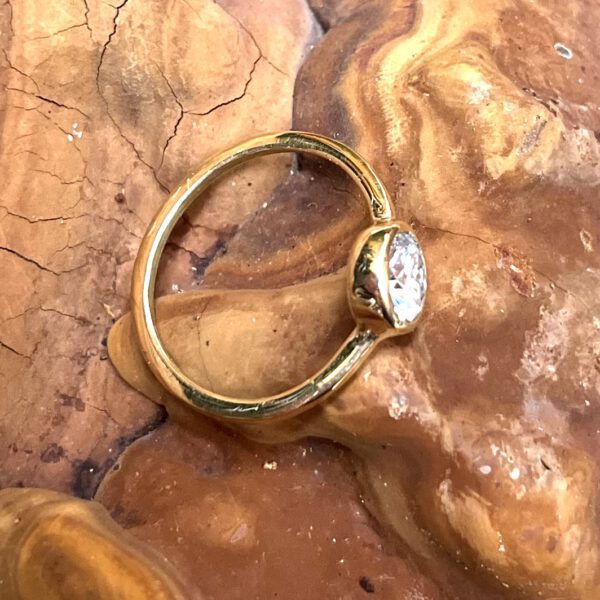 ANILLO ORO 18KT MOSSAINITA - CARLOS TELLECHEA