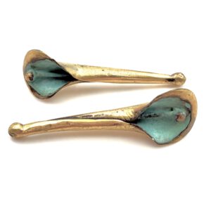 PENDIENTES CALA DE BRONCE GRANDE GANCHO/PRESIÓN