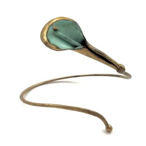 BRAZALETE 1 CALA GRANDE BRONCE PATINA HECHO POR CARLOS TELLECHEA EN SU TALLER EN SOLLER MALLORCA