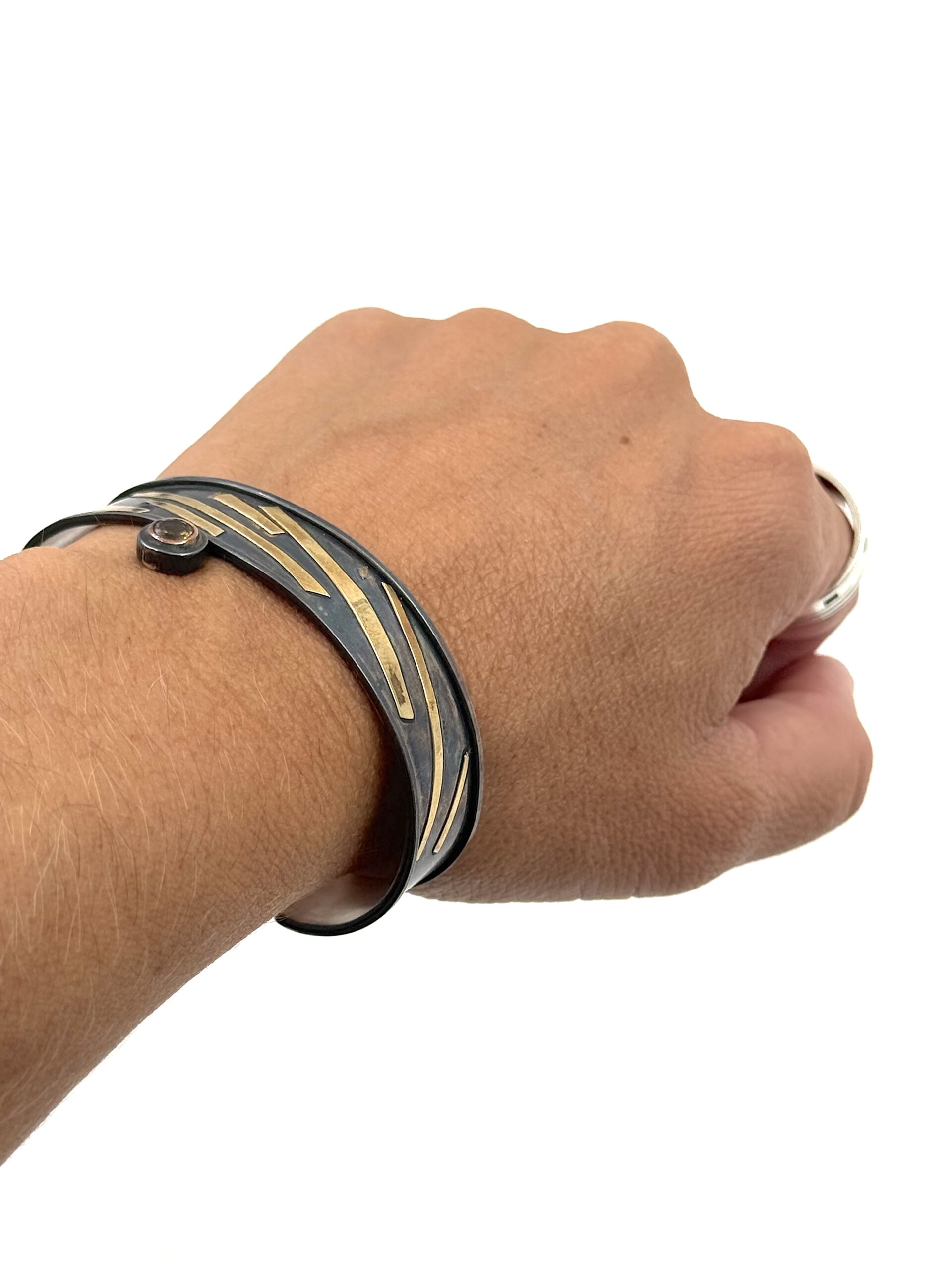 BRAZALETE-ORO-CITRINO ARTEARTESANÍA