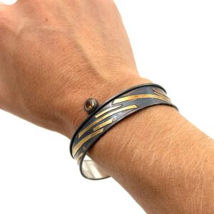 BRAZALETE-ORO-CITRINO ARTEARTESANÍA